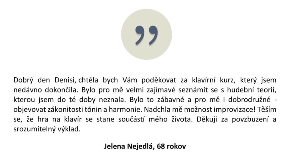 Recenzia absolventa, pôvodné znenie