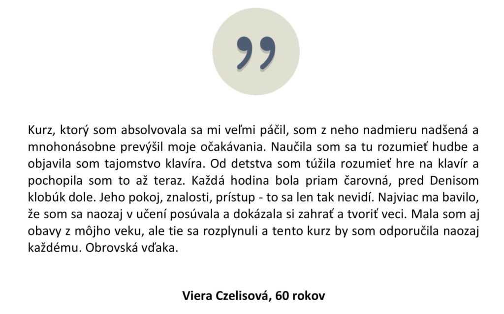 Recenzia absolventa, pôvodné znenie